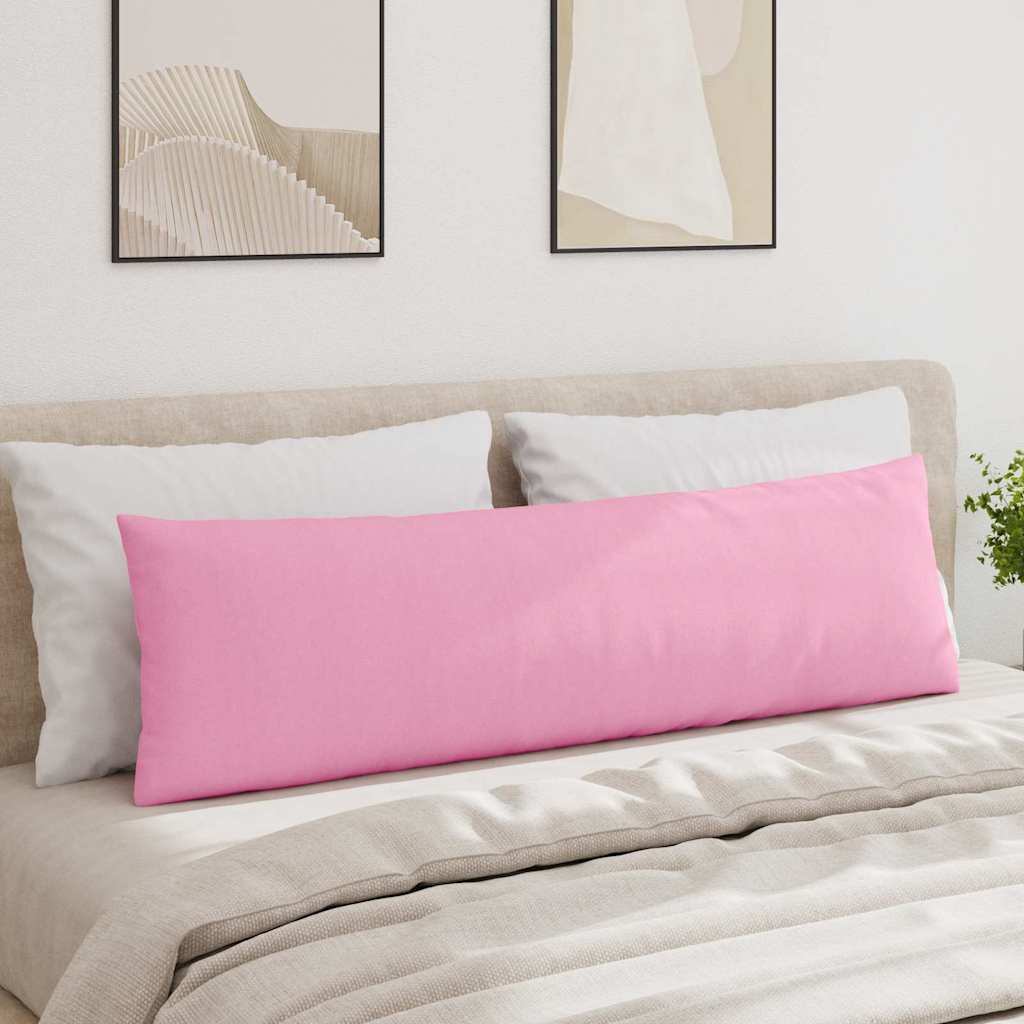 Sofa Pillows 2 pcs Pink 145 x 40 cm Fabric